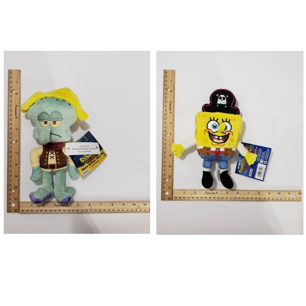 The Spongebob Movie Bikini Bottom Glow Pals Spongebob Squarepants Plush Lot of 4 - Picture 12 of 13